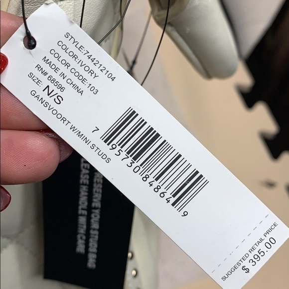 DKNY GANSVOORT LARGE HOBO BAG W/MINI STUDS - Picture 8 of 11